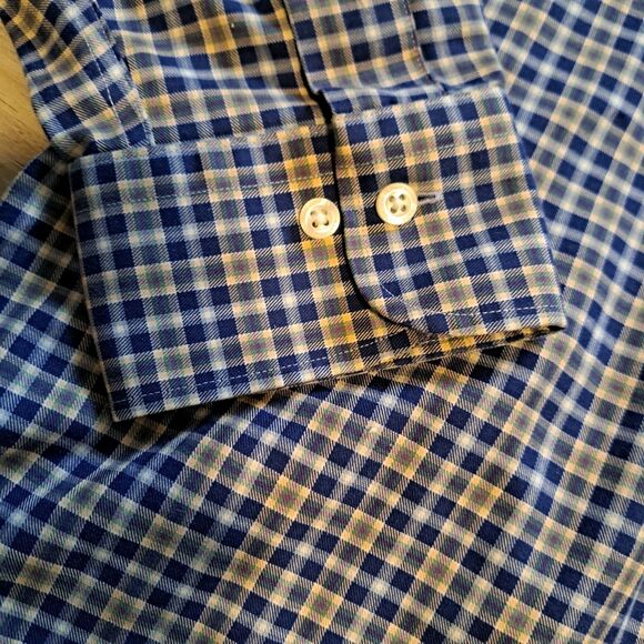 Lauren Ralph Lauren Classic Fit Long Sleeve Button Shirt Plaid Non Iron 17 32/33 - Picture 6 of 12
